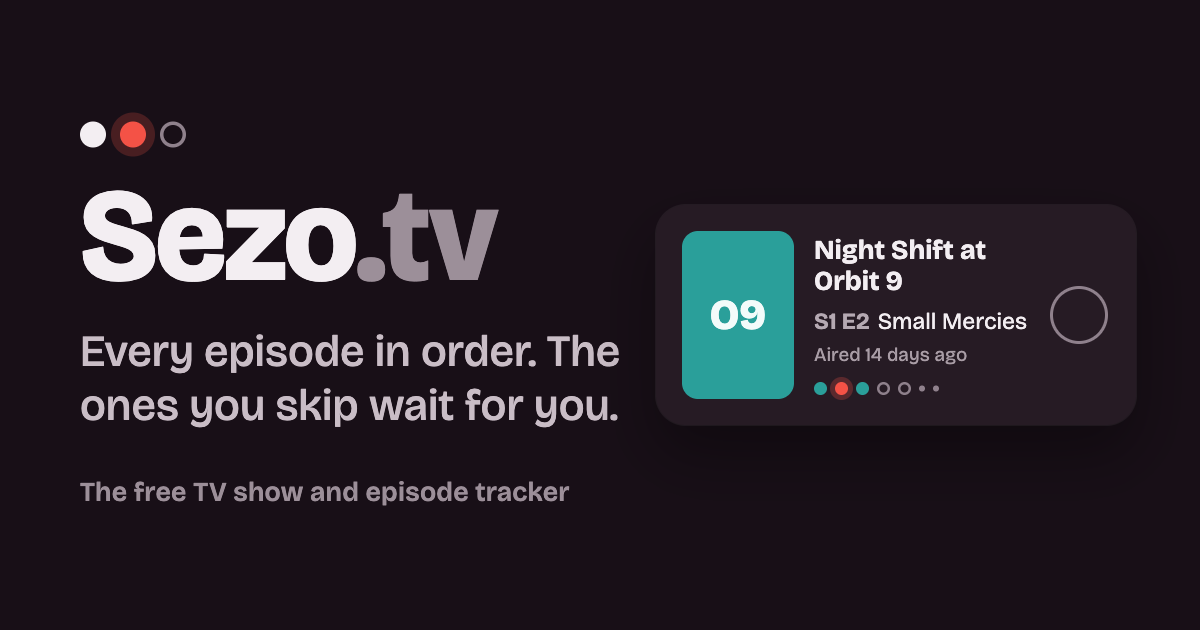 My TV tracker